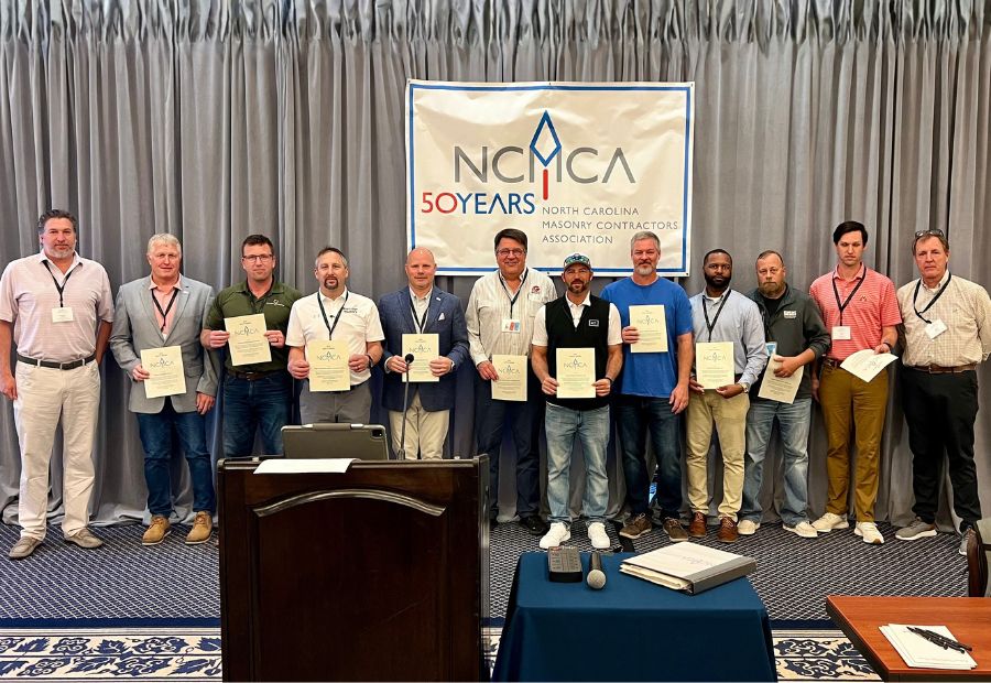 Boettcher Masonry at the 2024 NCMCA Awards