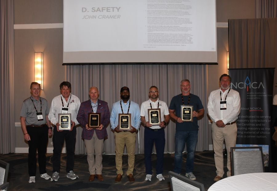 Boettcher Masonry at the 2026 NCMCA Awards