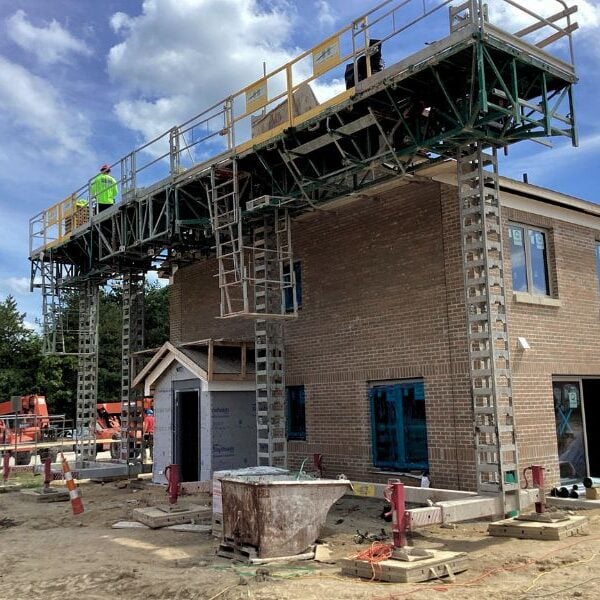 Masonry Project Saginaw Valley State University Pine Grove West Housing Boettcher Masonry brick veneer installation at Saginaw Valley State University Pine Grove West Housing