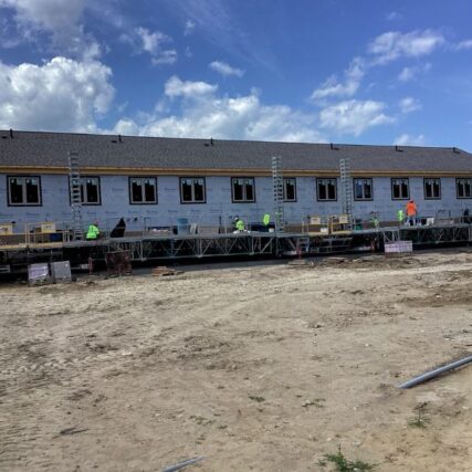 Boettcher Masonry brickwork on Pine Grove West Housing at SVSU