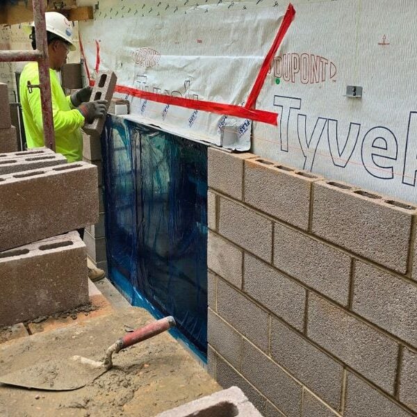 Boettcher Masonry work at Healing Transitions campus expansion in Raleigh