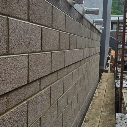 CMU and decorative masonry block construction by Boettcher Masonry in Raleigh